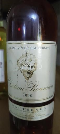 Bordeaux Sauternes Château Roumieu 2000