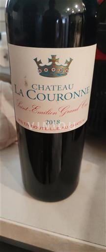 Bordeaux Saint-Émilion Grand Cru Grand Cru Château La Couronne 2018
