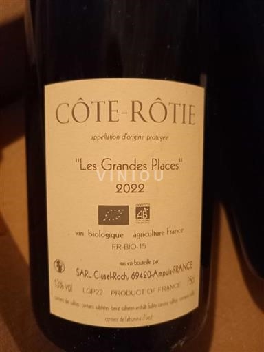 Rhône-dalen Côte-rôtie Cluselroch Les Grandes Places 2022