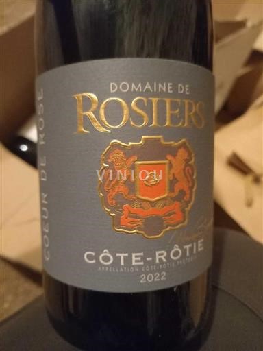 Rhônedalen Côte-rôtie Domaine Rosiers Cœur de Rose 2022