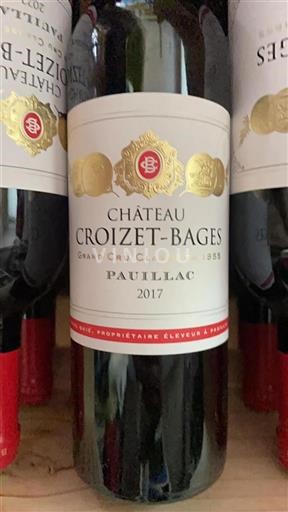 Bordeaux Pauillac Grand Cru Classé Château Croizet Bages 2017