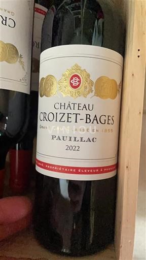 Bordeaux Pauillac Grand Cru Château Croizet Bages 2022