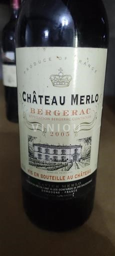 Jihozápad Bergerac Merlot 2005