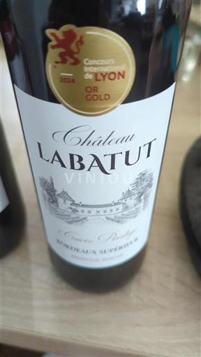 Bordéus Bordeaux Superior Château Labatut Prestige 2024