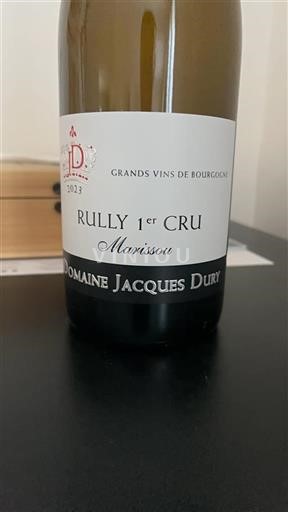 Bourgondië Rully Premier Cru Domaine Jacques Dury Marissou 2023