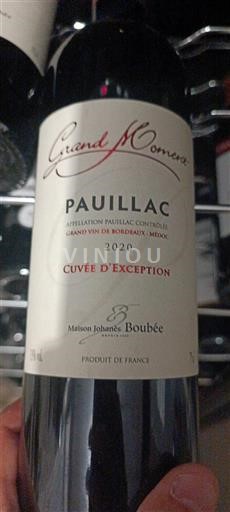 Bordeaux Pauillac Grand Moment d'Exception 2020