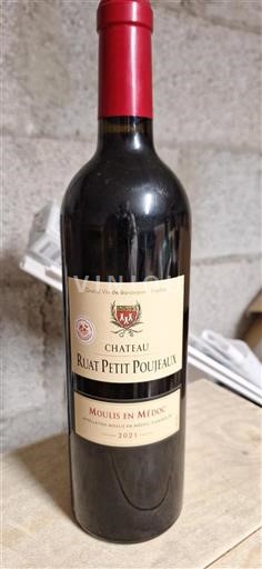 Bordeaux Moulis-en-Médoc Ruat Petit Poujeaux 2021