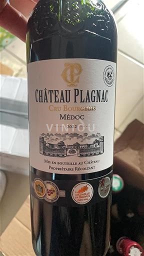 Bordeaux Médoc Cru Bourgeois Château Plagnac 2022