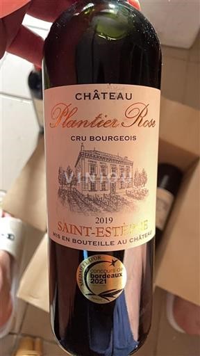 Bordeaux Saint-Estèphe Cru Bourgeois Château Plantier Rose 2019