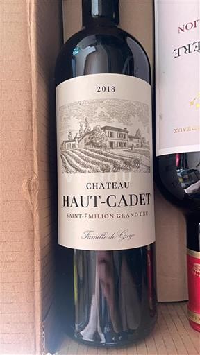 Burdeos Saint-Émilion Saint-Émilion Grand Cru Château Hautcadet 2018
