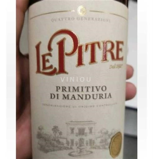 Apulien Primitivo di Manduria Le Pitre 2020