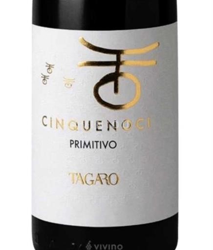 Apulia Wines Unspecified Tagaro Cinquenoci 2020