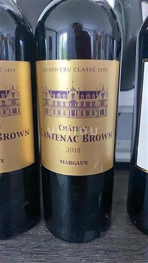 Bordeaux Margaux Grand Cru Château Cantenac Brown 2018