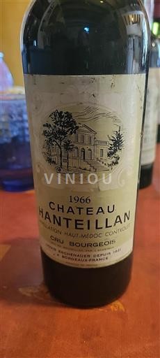 Bordeaux Haut-Médoc Cru Bourgeois Château Hanteillan 1966