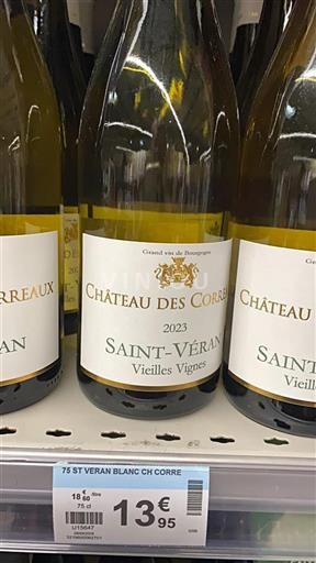 Bourgogne Saint-Véran Château Des Correaux Vieilles Vignes 2023
