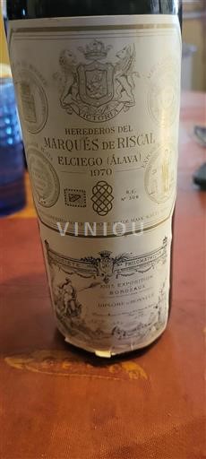 La Rioja Rioja Marques De Riscal 1970