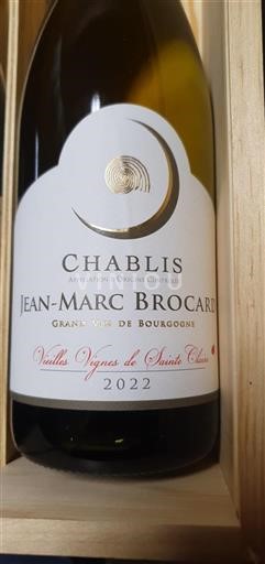 Burgundi Chablis Domaine Jeanmarc Brocard Vielles Vignes de Sainte Claire 2022