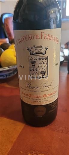 Bordéus Saint-Émilion Grand Cru Grand Cru Château Ferrand 1984