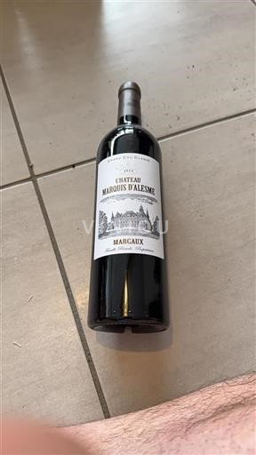Bordeaux Margaux Grand Cru Château Marquis Alesme 2014