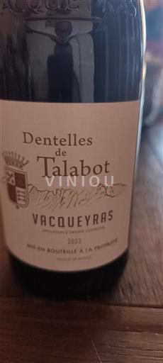 Rhônevallei Vacqueyras Dentelles De Talabot 2023