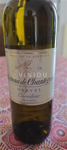 Bordeaux Graves Château Chantegrive Caroline 2018