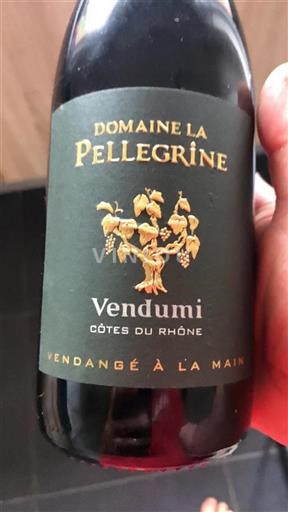 Rhônedalen Côtes du Rhône Domaine La Pellegrine Vendumi 2015
