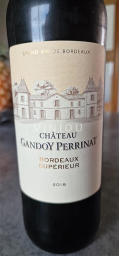 Bordeaux Bordeaux supérieur Château Gandoyperrinat 2018