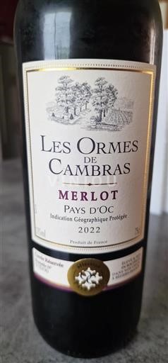 Languedoc in Roussillon Pays d'Oc Les Ormes De Cambra Réservée 2022