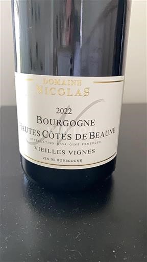 Burgundsko Hautes Côtes de Beaune Domaine Nicolas Vieilles Vignes 2022