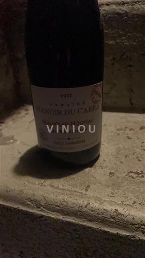 Beaujolais Beaujolais Nouveau Manoir Du Carra Les Ronzières 2022