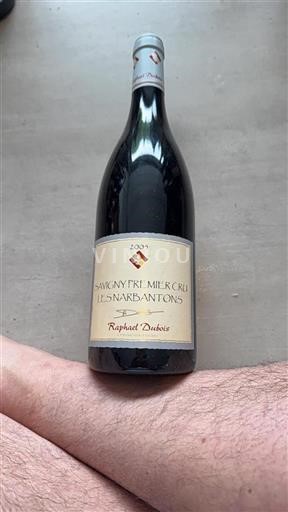 Vin Rouge sec Les Narbantons Raphael Dubois 2005 France Bourgogne Savigny-lès-beaune AOC Premier Cru