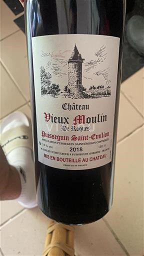Bordeaux Puisseguin-saint-émilion Château Vieux Moulin De Roques 2018