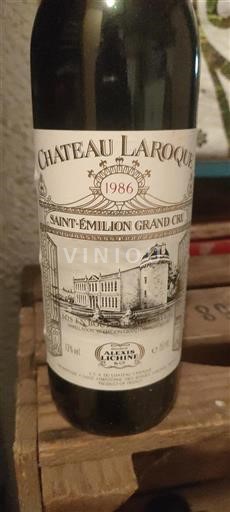 Bordeaux Saint-Émilion Grand Cru Grand Cru Château Laroque 1986