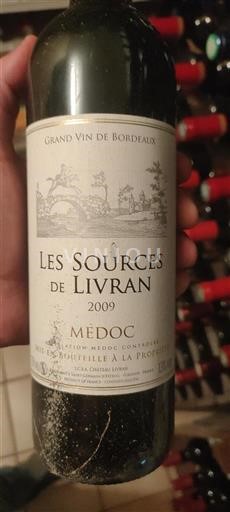 Burdeos Médoc Château Livran Les Sources de Livran 2009