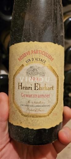 Elsass Henri Ehrhart Réserve Particulière 2004
