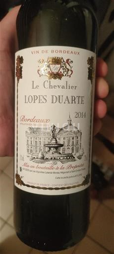 Bordeaux Le Chevalier Lopes Duarte 2014