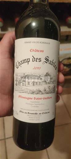 Bordeaux Montagne Saint-Émilion Château Champ Des Sables 2010