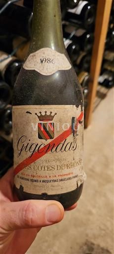 Rhônevallei Gigondas Les Vignerons Réunis À Vacqueyras 1986