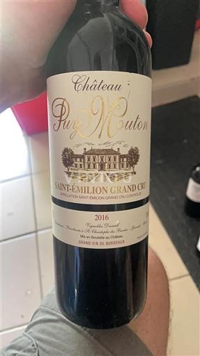 Bordeaux Saint-Émilion Grand Cru Château Puy Mouton 2016