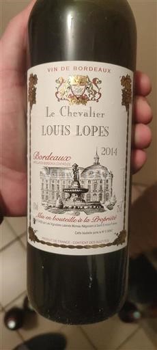 Bordeaux Le Chevalier Louis Lopes 2014