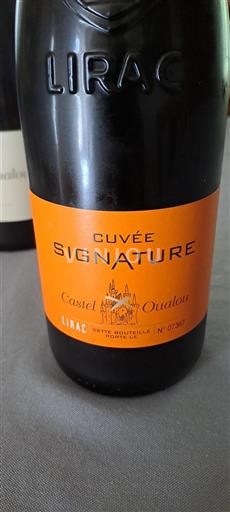 Vin Rouge sec Signature Domaine Castel Oualou 2020 France Vallée du Rhône Lirac