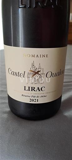 Vin Rouge sec Réserve Fût de Chêne Domaine Castel Oualou 2021 France Vallée du Rhône Lirac