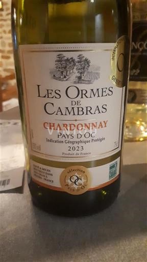 Languedoc und Roussillon Pays d'Oc Les Ormes De Cambra Chardonnay 2023