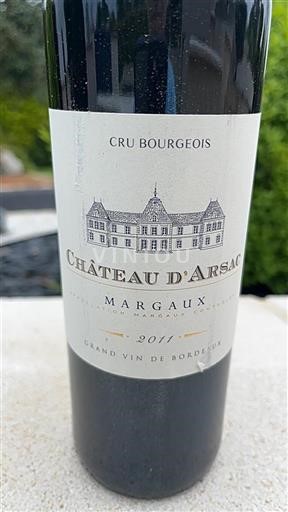 Bordeaux Margaux Cru Bourgeois Château Arsac 2011