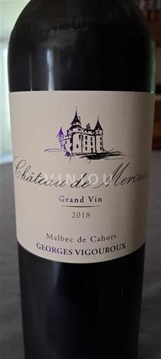 Sud-Ovest Cahors Château Mercuès Grand Vin 2018