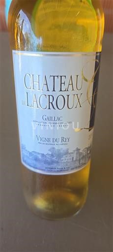 South West Gaillac Château Lacroux Vigne du Rey 2015
