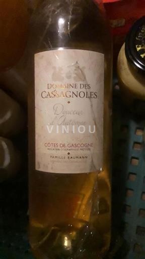 Sydvestfrankrig Côtes de Gascogne Domaine Des Cassagnoles Douceur d'Automne 2016