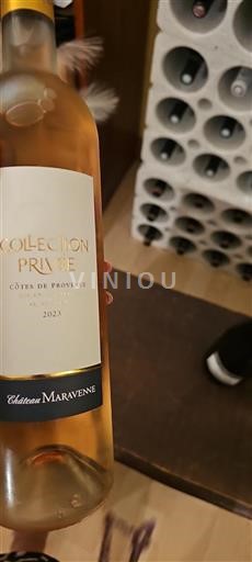 Vin Rosé sec Collection Privée Château Maravenne 2023 France Provence Côtes-de-provence