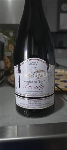 Beaujolais Brouilly Domaine 'tane' Fût de chêne 2021