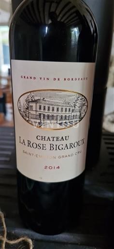 Bordeaux Saint-Émilion Grand Cru La Rose Bigaroux 2014
